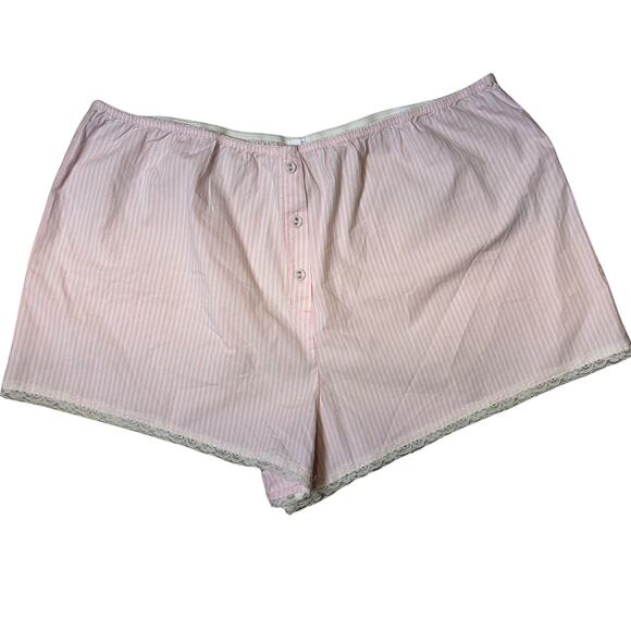 NWT SKIMS Cotton Poplin Oversized Sleep Set Cherry Blossom Stripe Sz S + Shorts - Picture 12 of 12